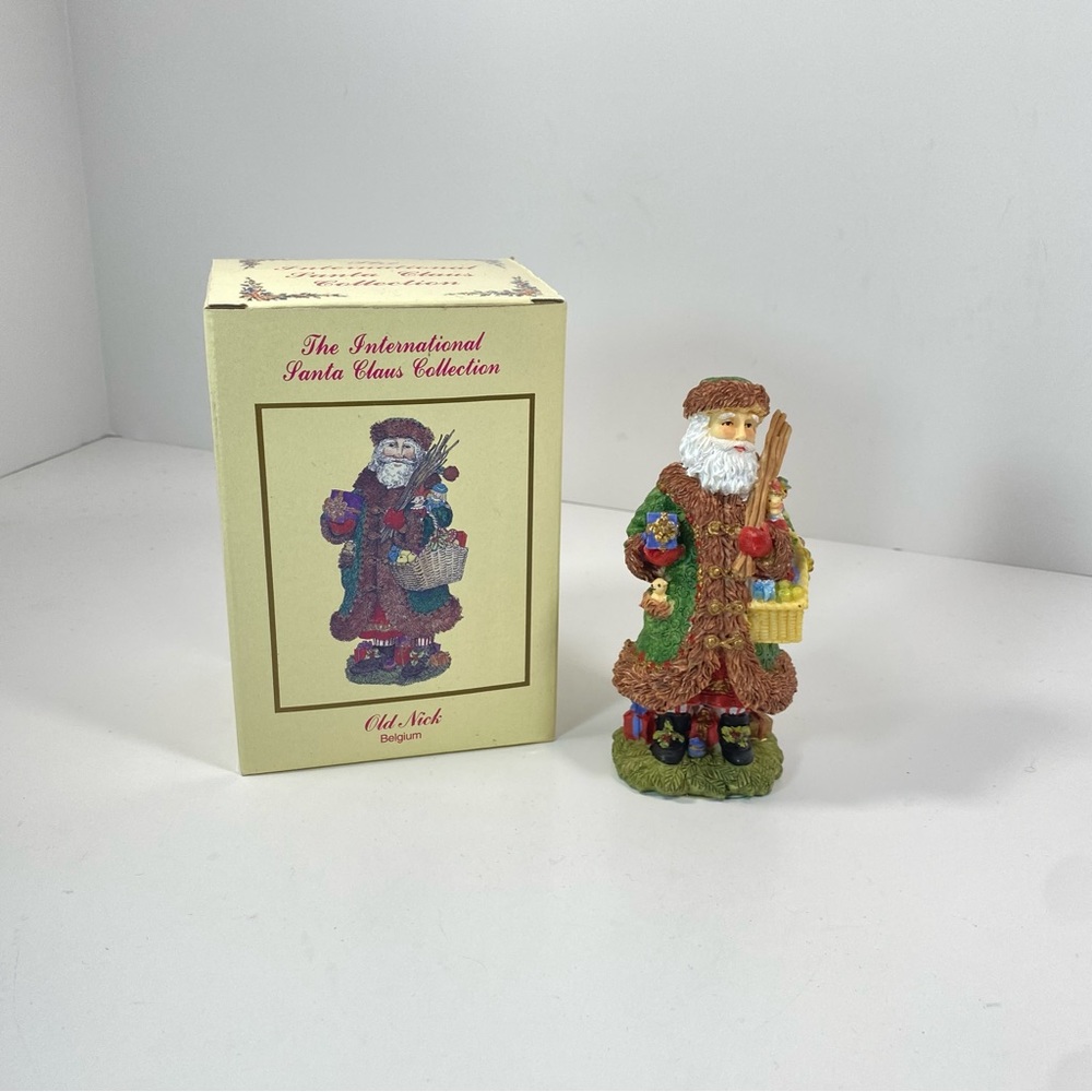 International Santa Claus Old Nick Belgium Toys Figurine Christmas 1997
